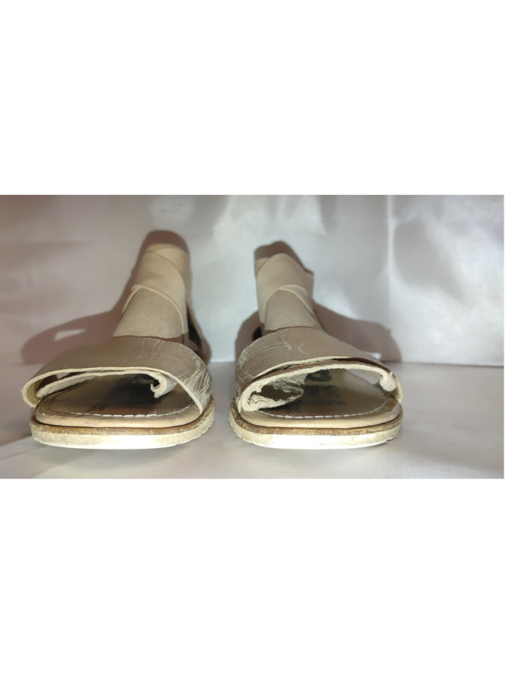 Sorel Ella II Metallic Gold Sandals Size 9.5 - Picture 4 of 7